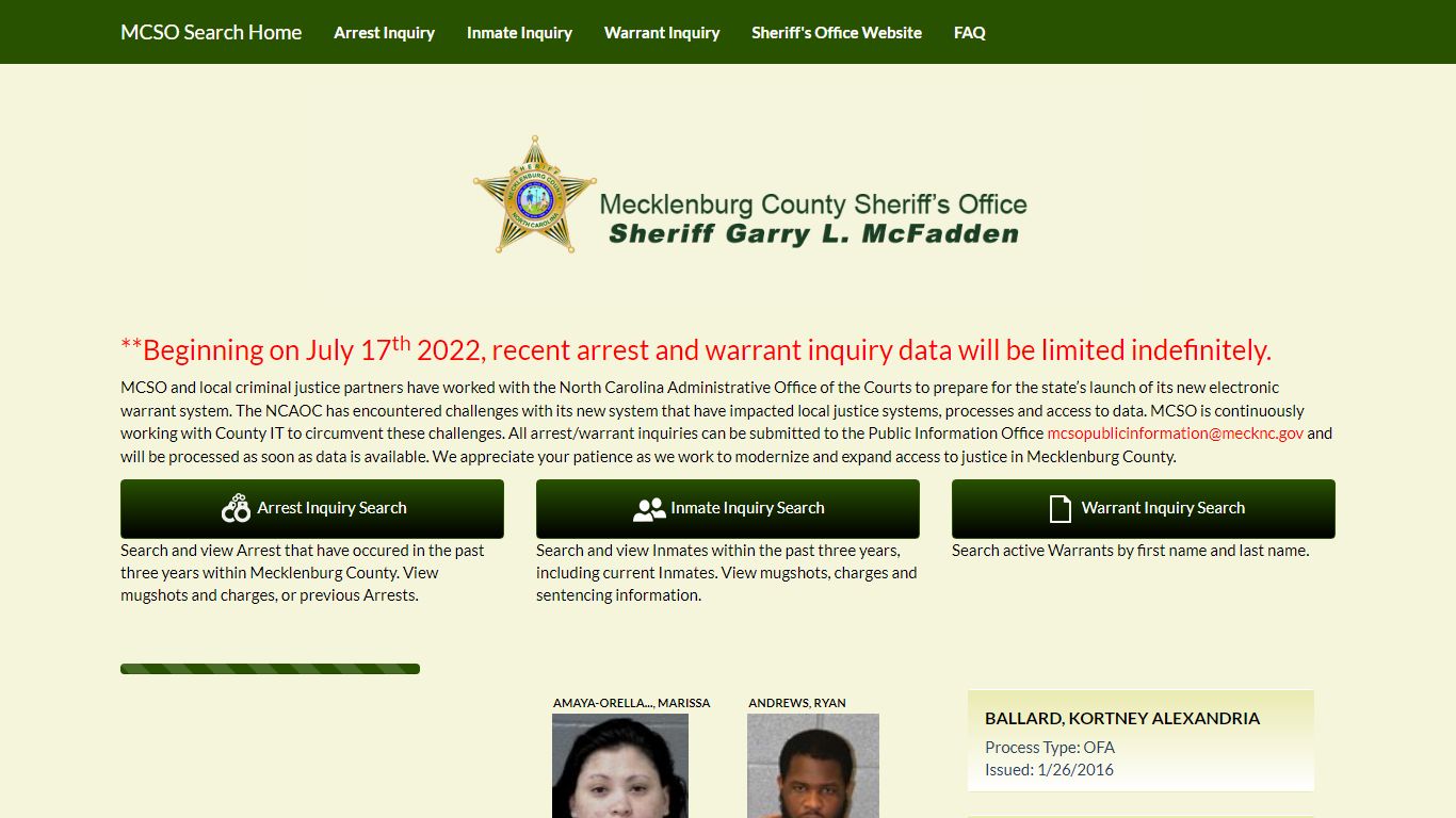 MCSO - mecknc.gov